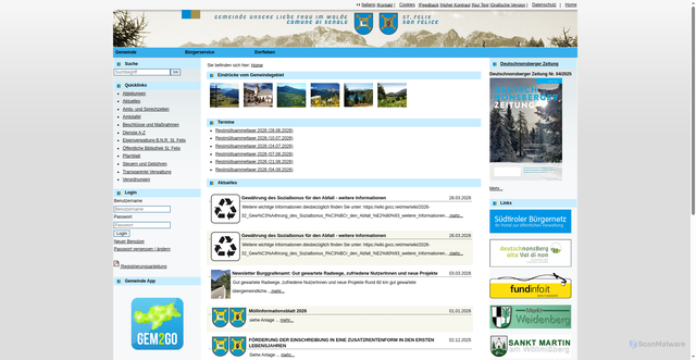 Security scan screenshot of https://www.ulfraufelix.eu