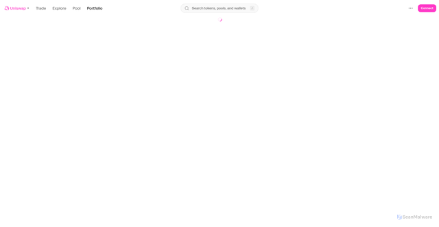 Security scan screenshot of https://web-web-embed-iframe-test-harness-uniswap.vercel.app/portfolio/nfts