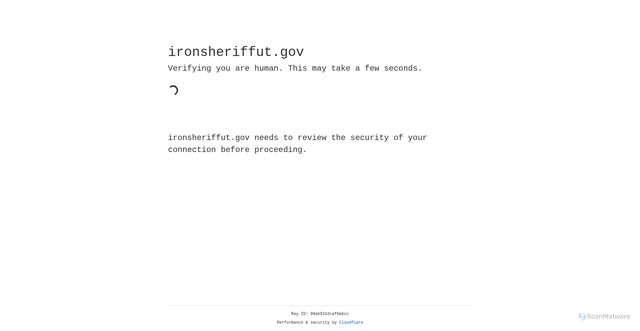 Security scan screenshot of https://ironsheriffut.gov/