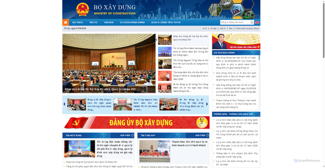 Security scan screenshot of https://moc.gov.vn