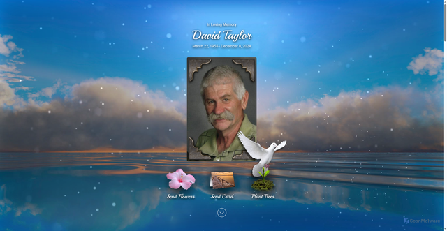 Security scan screenshot of https://www.broshchapel.com/obituary/david-taylor