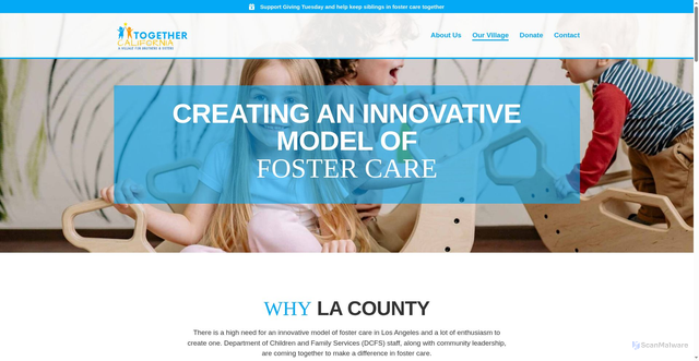Security scan screenshot of https://togethercalifornia.org/our-village/