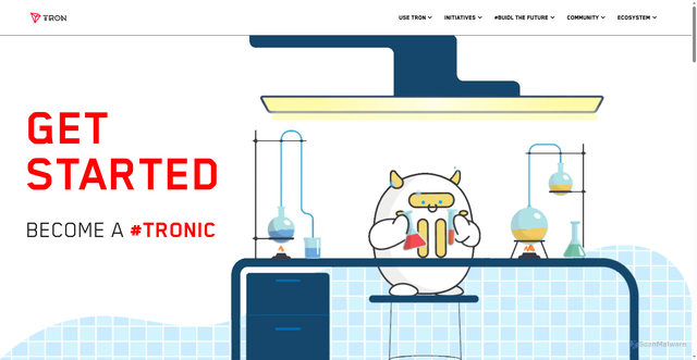 Security scan screenshot of https://trondao.org/resources/get-started/