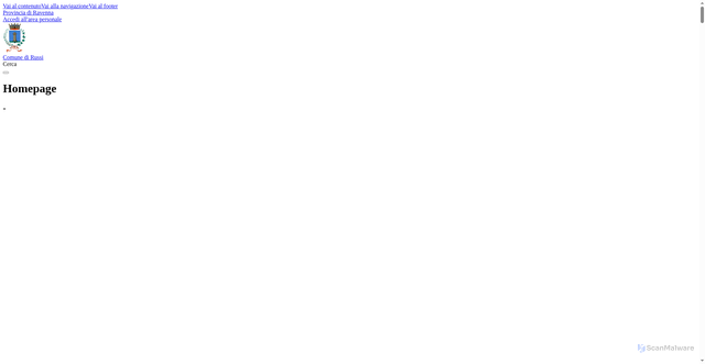 Security scan screenshot of https://www.comune.russi.ra.it/