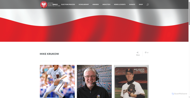 Security scan screenshot of https://www.polishsportshof.com/portfolio_page/mike-krukow/