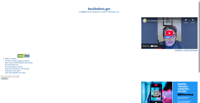 Security scan screenshot of http://buckholtstx.gov/