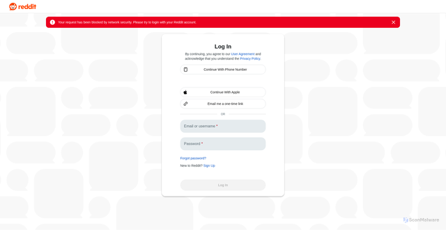 Security scan screenshot of https://gql-fed.reddit.com