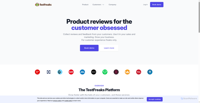 Security scan screenshot of https://www.testfreaks.com/