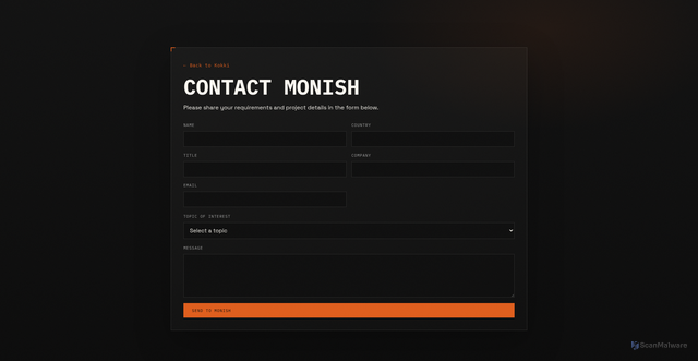 Security scan screenshot of https://kokki-new-site.pages.dev/contact