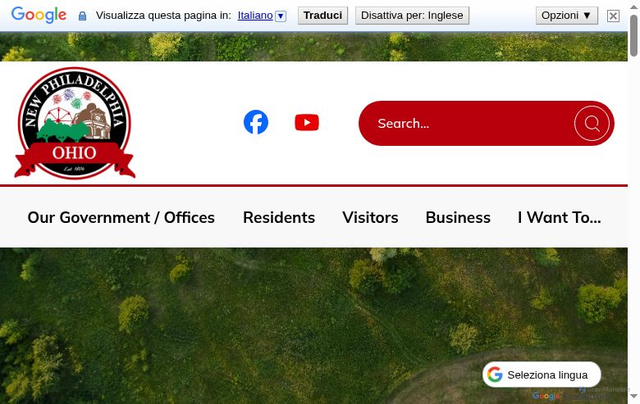 Security scan screenshot of https://www.newphiladelphiaoh.gov/