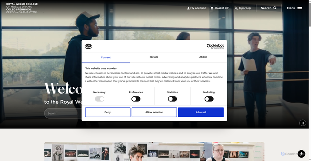 Security scan screenshot of https://www.rwcmd.ac.uk/
