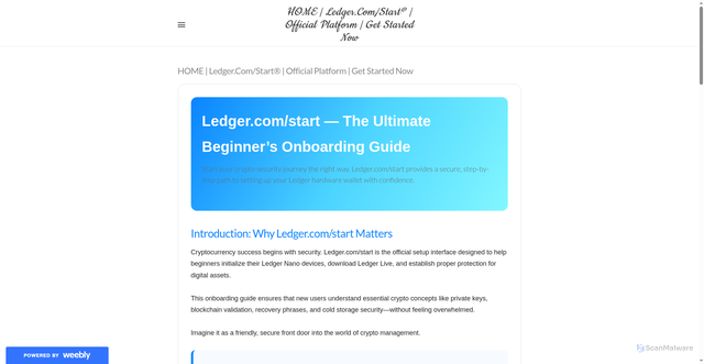 Security scan screenshot of https://com-leddger-en.weebly.com/