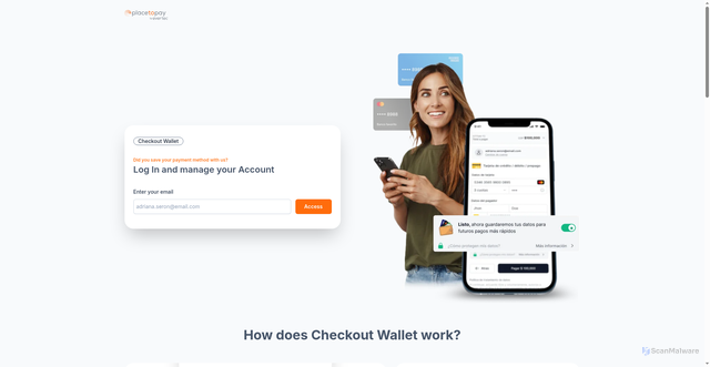 Security scan screenshot of https://checkout.placetopay.com