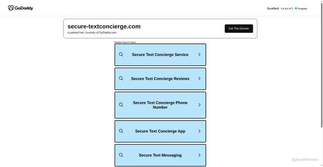 Security scan screenshot of https://secure-textconcierge.com