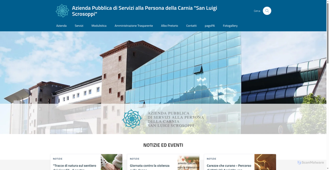 Security scan screenshot of https://www.aspcarnia.it/