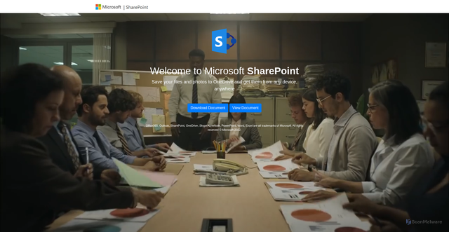 Security scan screenshot of http://sharepoint.process.o9219dsdk.passkeypoint052skljj43auth04.phnia.com/