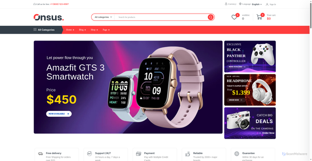 Security scan screenshot of https://aizalsfashion.online/home-05/