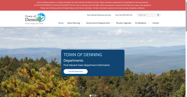 Security scan screenshot of https://www.denningny.gov/
