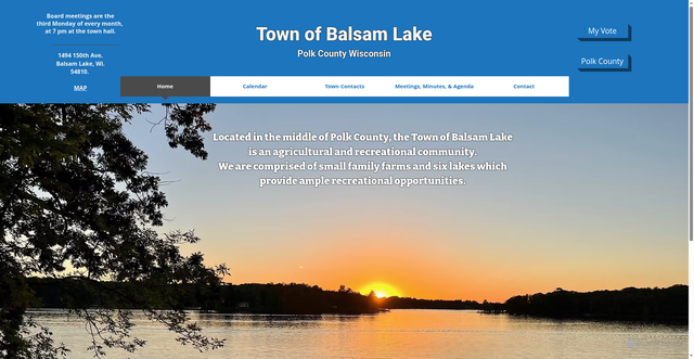 Security scan screenshot of https://www.townofbalsamlakewi.gov/