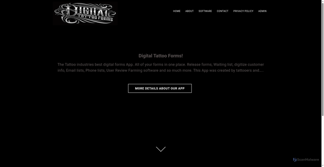 Security scan screenshot of https://digitaltattooforms.com/