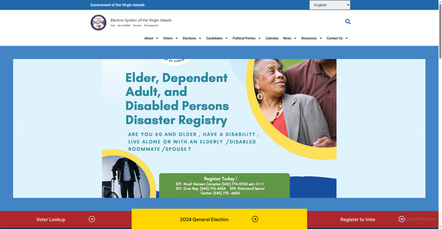 Security scan screenshot of https://vivote.gov/