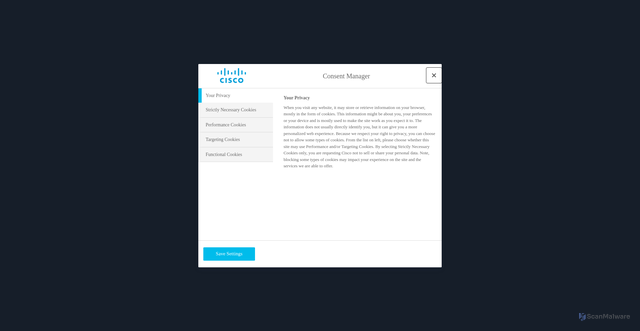 Security scan screenshot of https://devnetsandbox.cisco.com