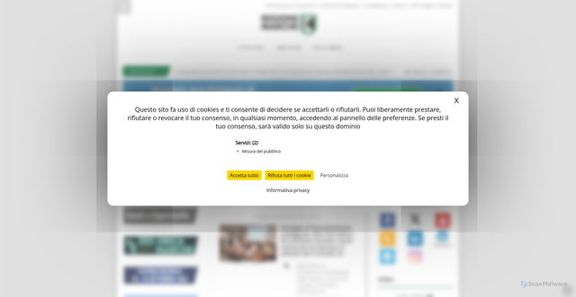 Security scan screenshot of https://www.regione.marche.it