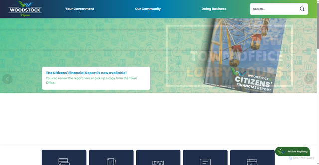 Security scan screenshot of https://www.woodstockva.gov/