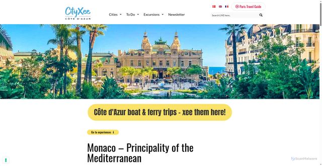 Security scan screenshot of https://cityxee.com/en/monaco/