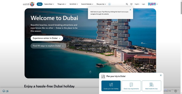 Security scan screenshot of https://visitdubai.com