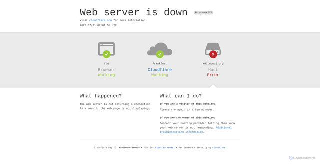 Security scan screenshot of https://k01.mbuul.org