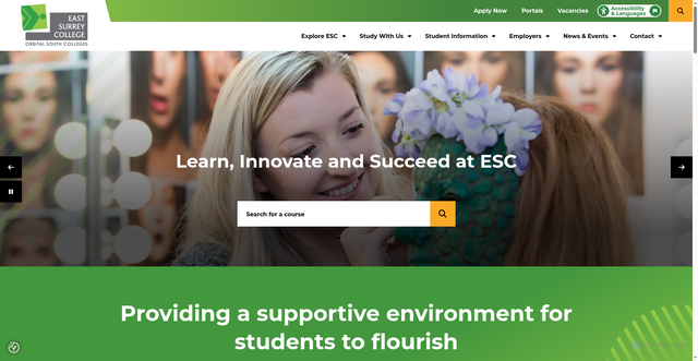 Security scan screenshot of https://www.esc.ac.uk/