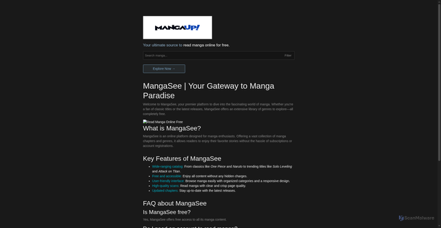 Security scan screenshot of http://mangasee-vdv-cam.pages.dev/
