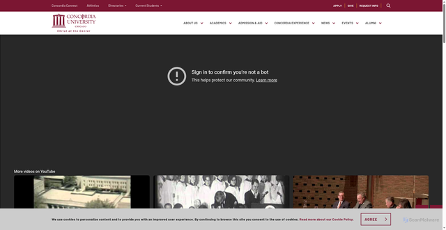 Security scan screenshot of https://cuchicago.edu