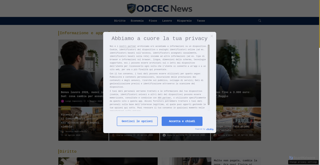 Security scan screenshot of https://odcec.vicenza.it