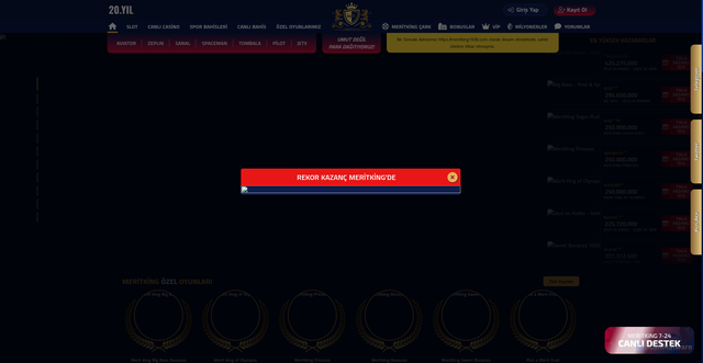 Security scan screenshot of https://merirking1689.com/special