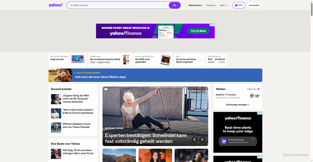 Security scan screenshot of https://templates.cds.yahoo.com