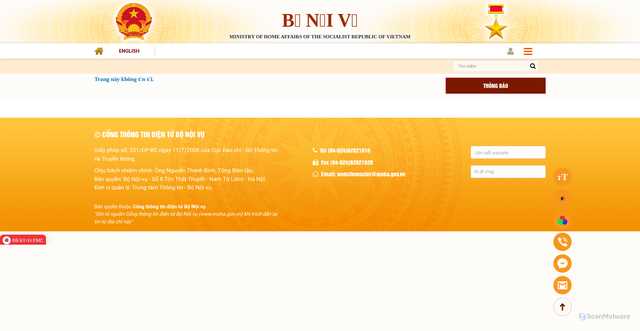 Security scan screenshot of https://www.moha.gov.vn/blank/Why-ESLT-stock-remains-a-top-recommendation