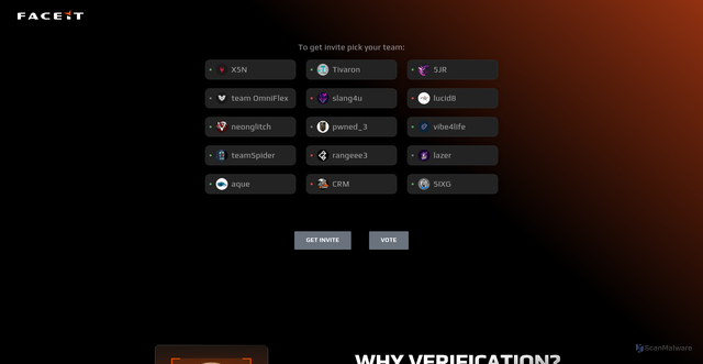 Security scan screenshot of https://clanhub.faceit-ggvexarena.com/club/
