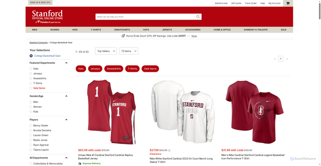 Security scan screenshot of https://shop.stanford.edu/stanford-university/college-basketball-gear/t-24248119+c-75+z-84453-2164880581