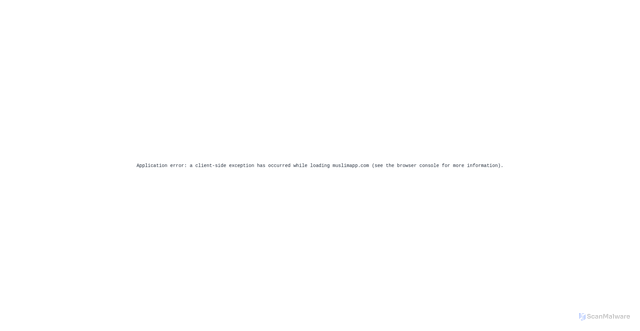 Security scan screenshot of https://muslimassistant.com