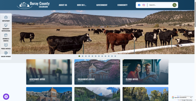 Security scan screenshot of https://ouraycountyco.gov/