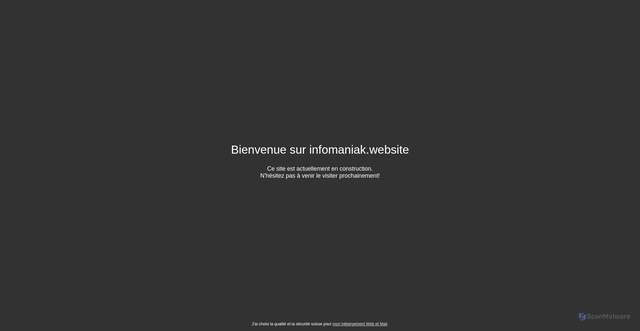 Security scan screenshot of https://infomaniak.website
