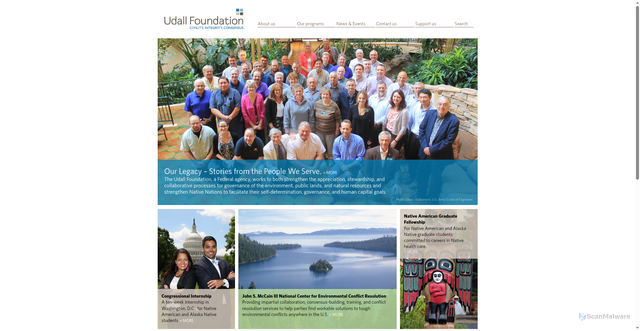 Security scan screenshot of https://udall.gov/