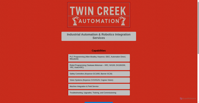 Security scan screenshot of https://twincreekautomationpage.pages.dev/