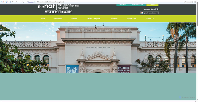 Security scan screenshot of https://www.sdnat.org/