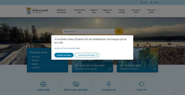 Security scan screenshot of https://www.askersund.se/