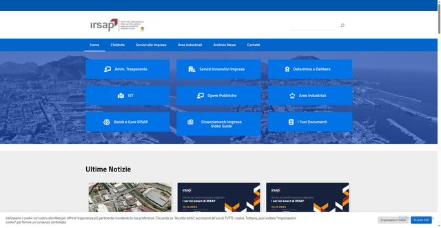 Security scan screenshot of https://www.irsapsicilia.it/