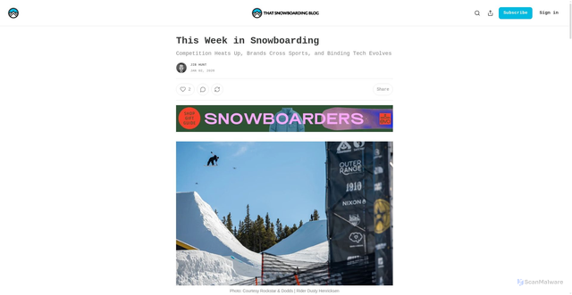 Security scan screenshot of https://www.thatsnowboardingblog.com/p/this-week-in-snowboarding