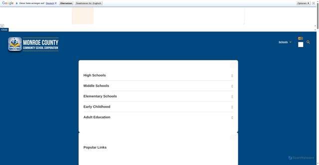 Security scan screenshot of https://www.mccsc.edu/